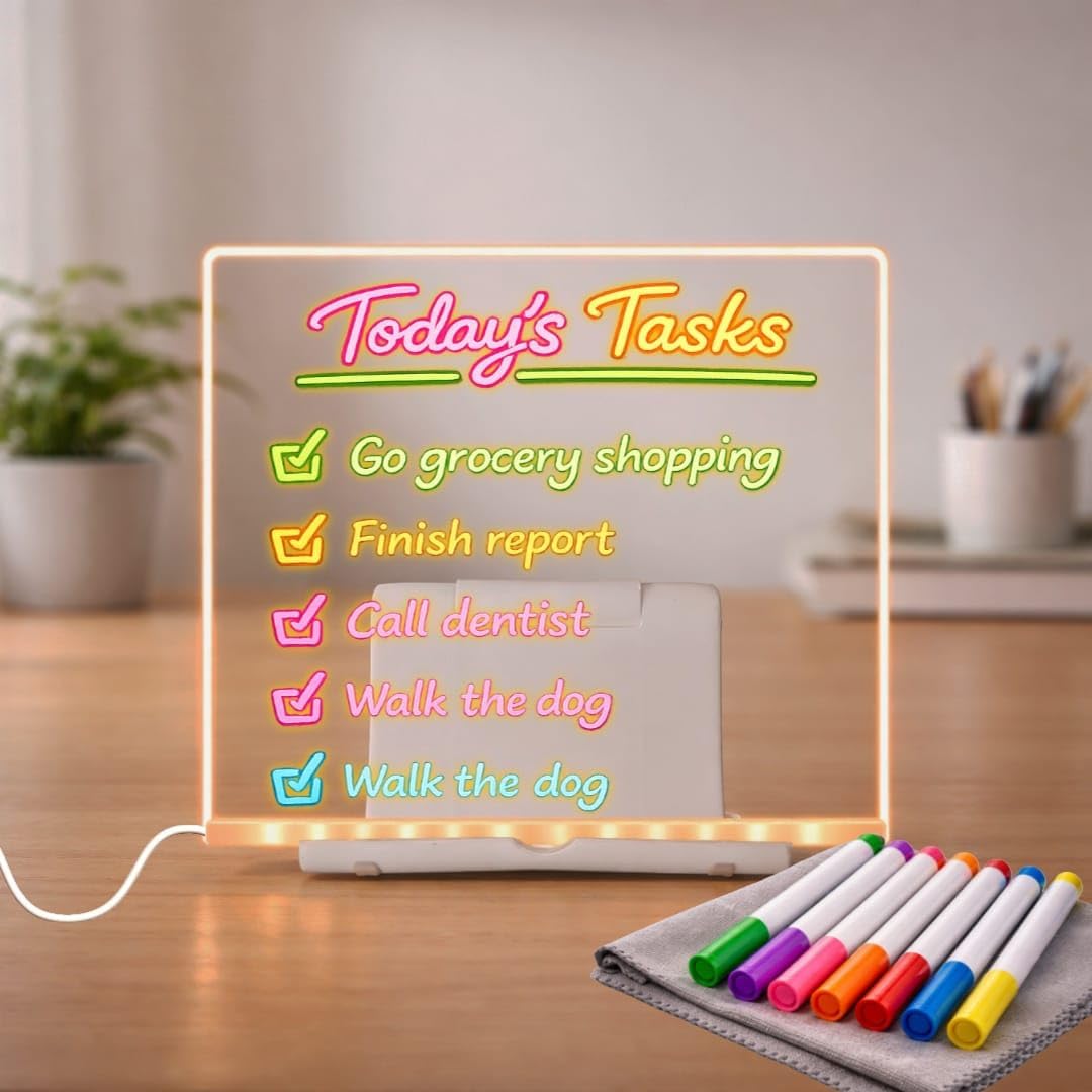 3D Acrylic Writing Board with Pen & Light