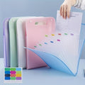 13 Layer A4 Paper File Folder, Multi-Layer Expanding Folder, Student Data Sorting Paper Storage Bag, Portable Vertical Organ Bag, Multicolour