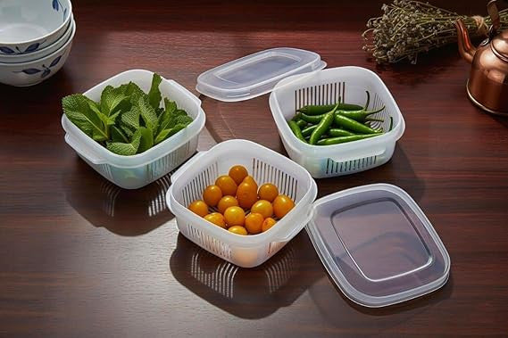 Kitchen Storage Containers Set of 4 for Food Storage