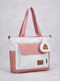 Fashion-Lovely Two-Tone Tote Bag with Mini Coin Purse
