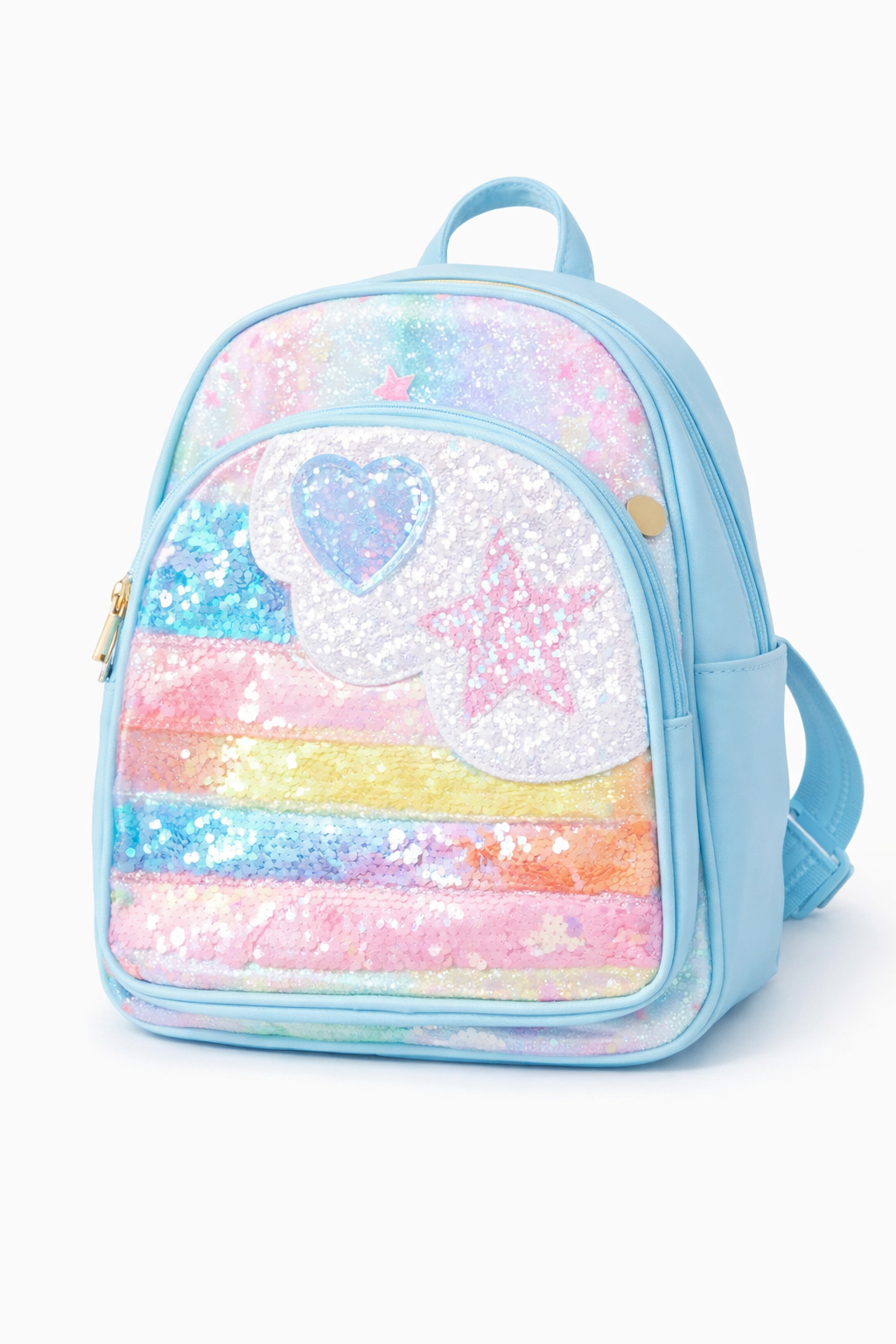 girls patch glitter rainbow mini backpack Western Chief Kids Ombre Bundle The backpack itself is crafted from durable yet lightweight polycanvas Bulk Mini Purple Rainbow Sequin