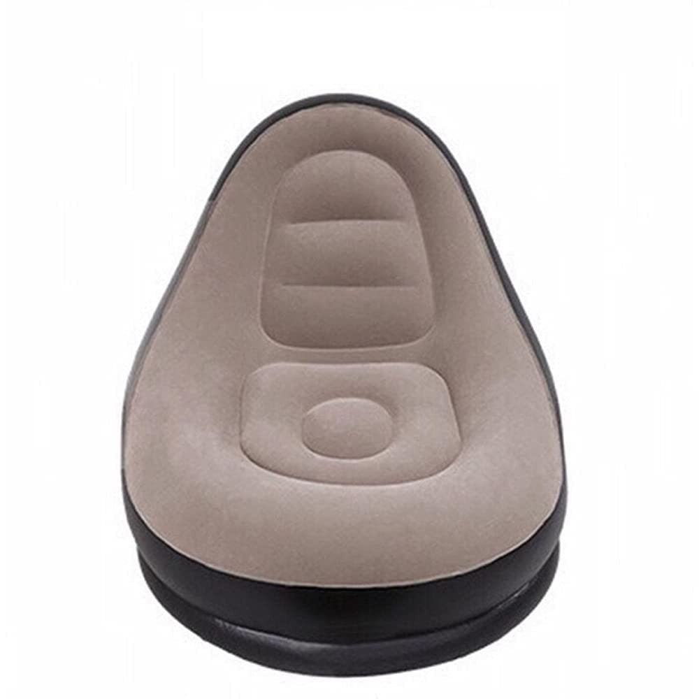 Inflatable Lounge Chair for Adults Flocking Air Couch Sofa for Gaming Bedroom Indoor Outdoor with Multifunctional Household