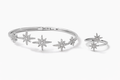 Star Crystal Kada with Ring Set