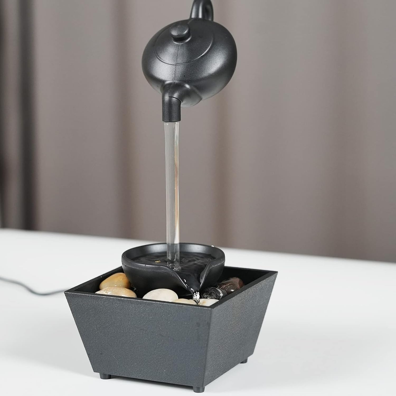 Where Magic Meets Water - Floating Teapot Water Fountain