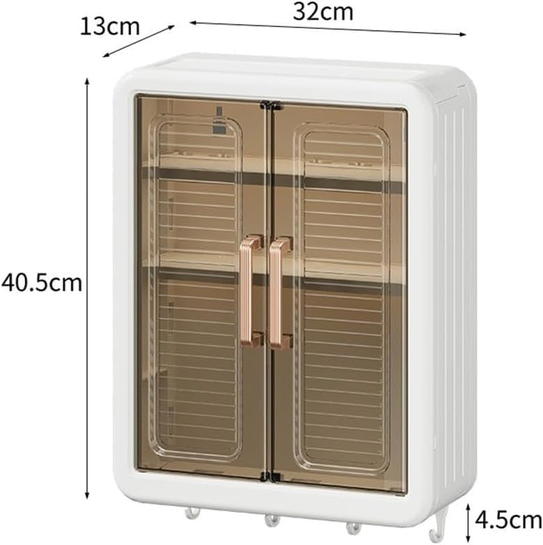 Wall-Mounted Kitchen/Bathroom Storage Cabinet | Space Saving Kitchen Organizer Shelf